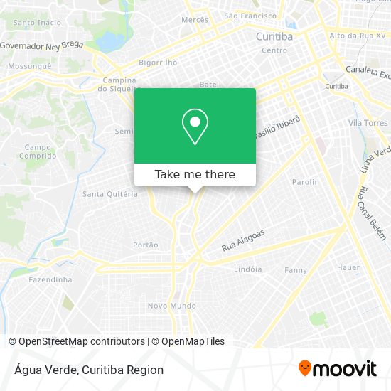 Água Verde map