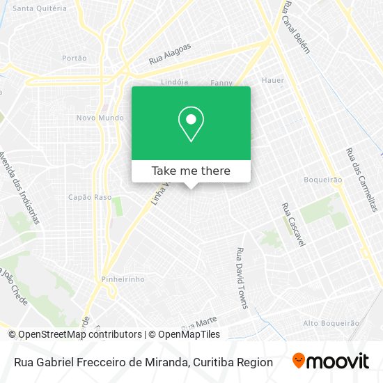 Rua Gabriel Frecceiro de Miranda map