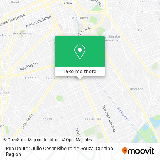 Rua Doutor Júlio César Ribeiro de Souza map