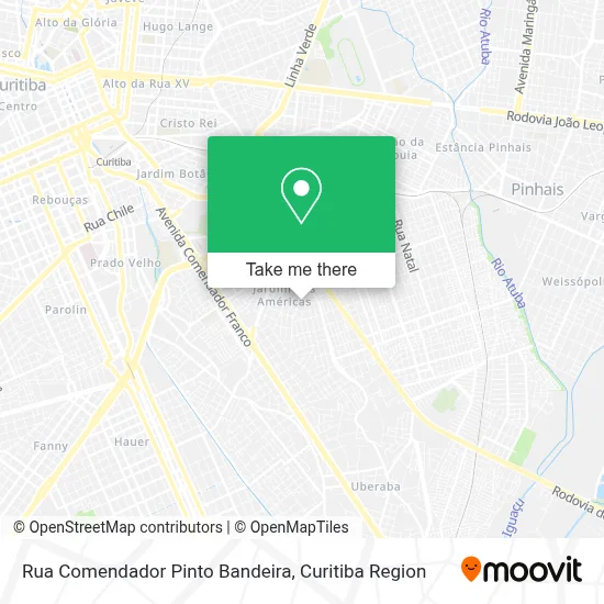 Rua Comendador Pinto Bandeira map