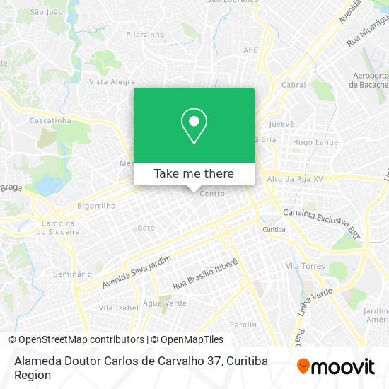 Mapa Alameda Doutor Carlos de Carvalho 37
