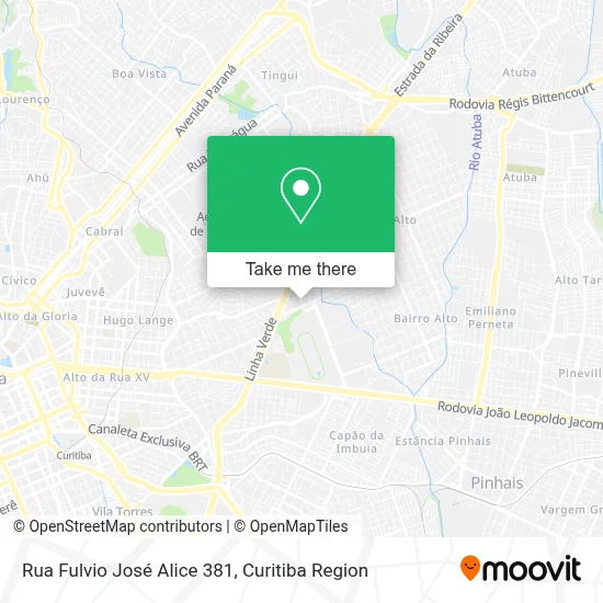 Rua Fulvio José Alice 381 map
