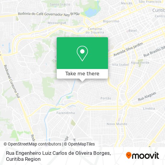 Rua Engenheiro Luiz Carlos de Oliveira Borges map