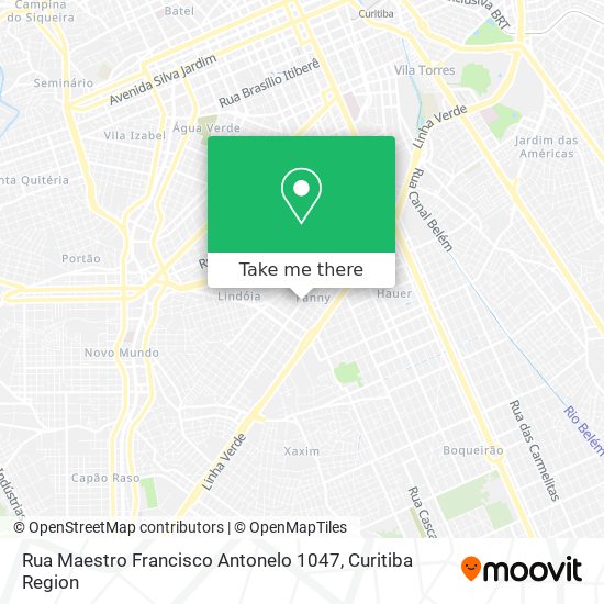 Mapa Rua Maestro Francisco Antonelo 1047