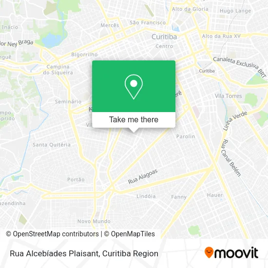 Rua Alcebíades Plaisant map