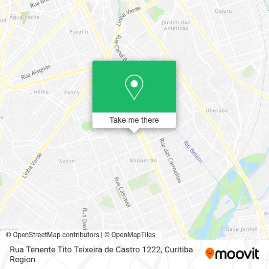 Rua Tenente Tito Teixeira de Castro 1222 map