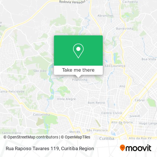 Rua Raposo Tavares 119 map