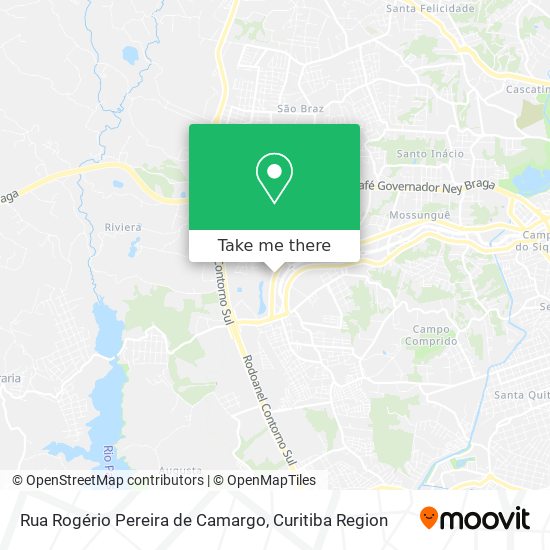 Mapa Rua Rogério Pereira de Camargo