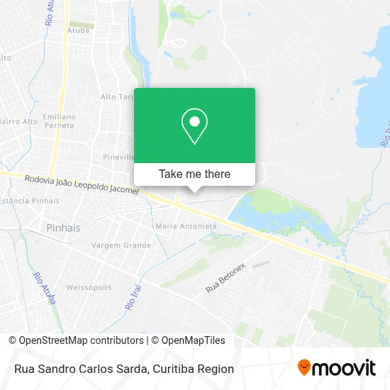 Rua Sandro Carlos Sarda map