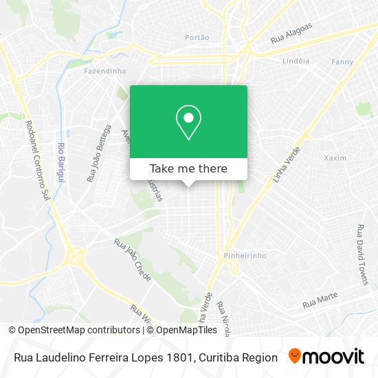 Rua Laudelino Ferreira Lopes 1801 map