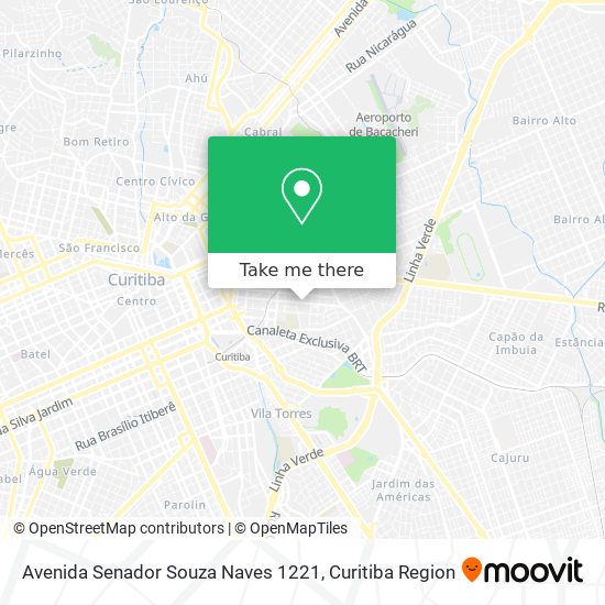 Mapa Avenida Senador Souza Naves 1221