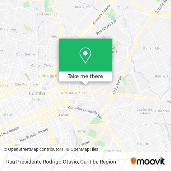 Rua Presidente Rodrigo Otávio map