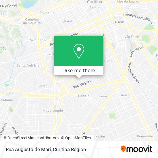 Mapa Rua Augusto de Mari