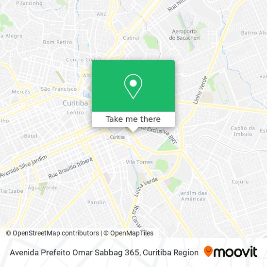 Mapa Avenida Prefeito Omar Sabbag 365