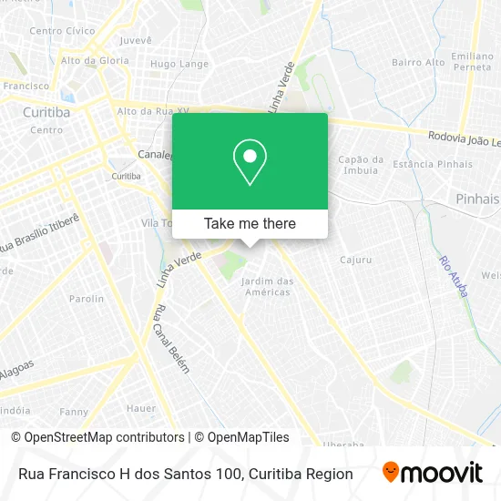 Rua Francisco H dos Santos 100 map