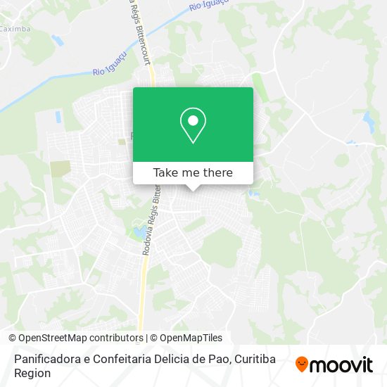 Panificadora e Confeitaria Delicia de Pao map