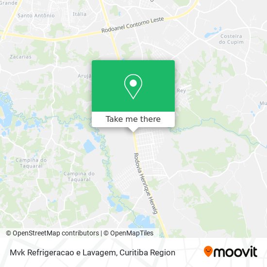 Mvk Refrigeracao e Lavagem map