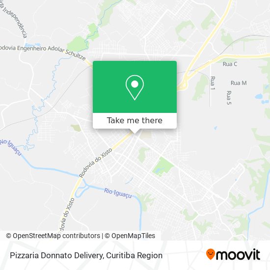 Mapa Pizzaria Donnato Delivery