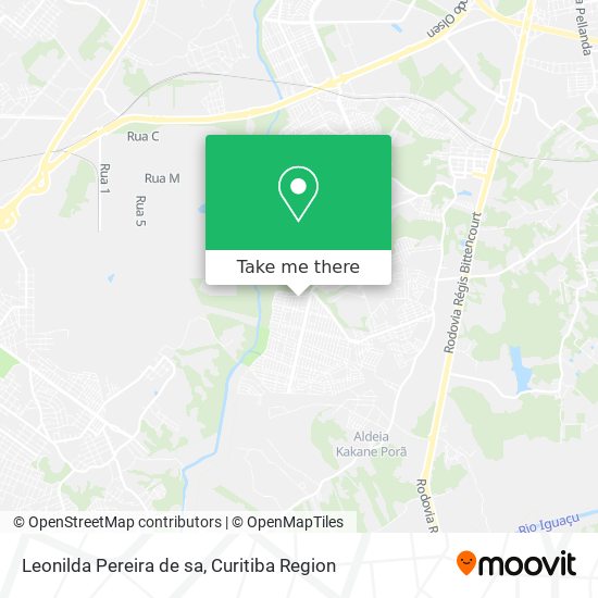 Leonilda Pereira de sa map