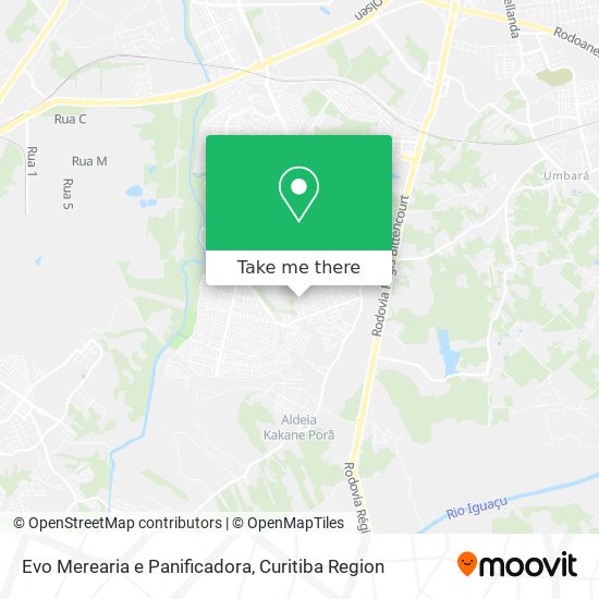 Evo Merearia e Panificadora map