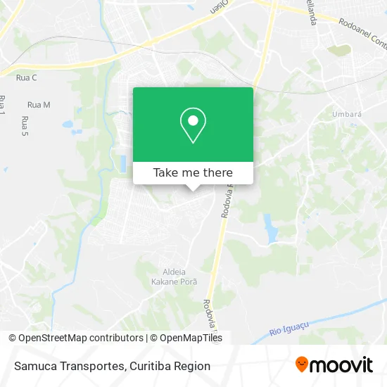 Samuca Transportes map
