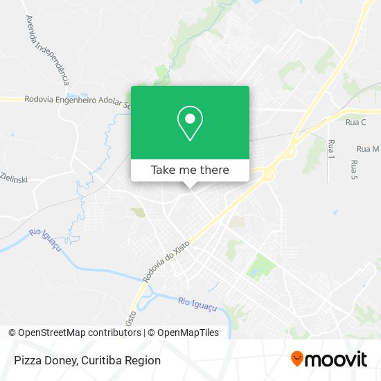 Mapa Pizza Doney