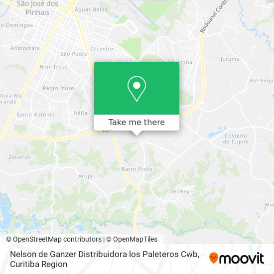 Nelson de Ganzer Distribuidora los Paleteros Cwb map
