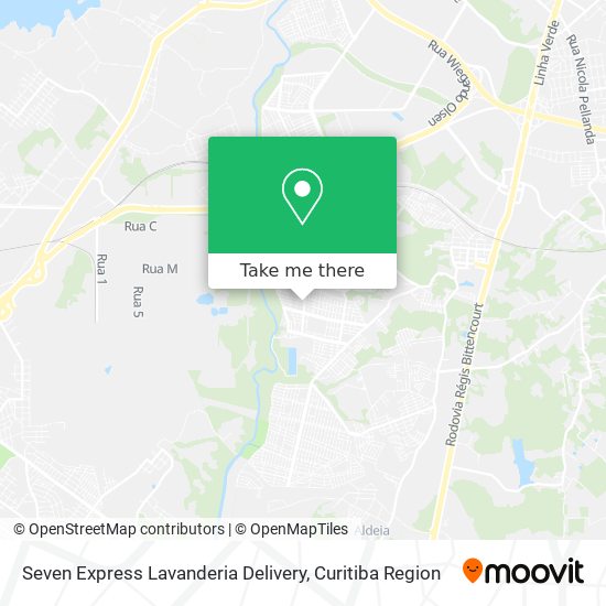 Seven Express Lavanderia Delivery map