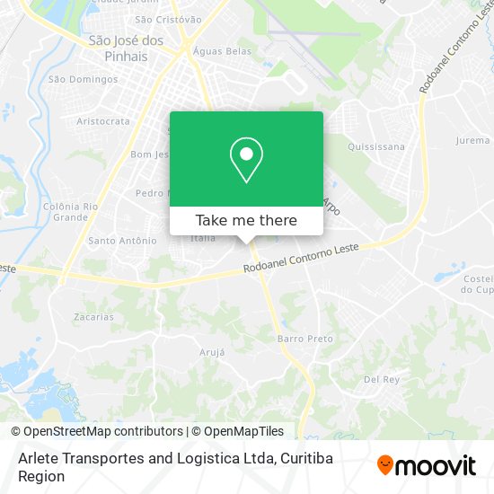 Arlete Transportes and Logistica Ltda map