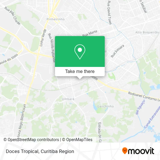 Doces Tropical map