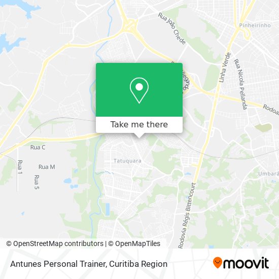 Antunes Personal Trainer map