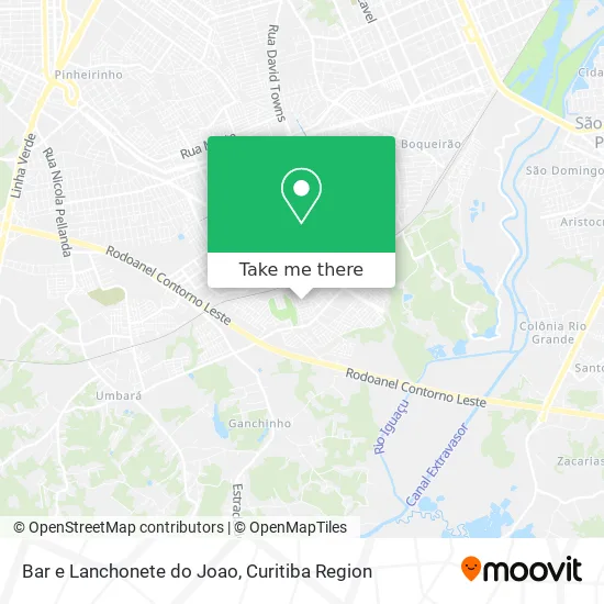 Bar e Lanchonete do Joao map