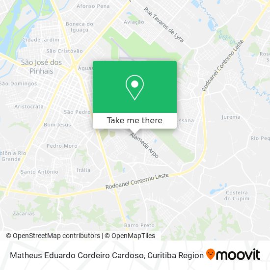 Matheus Eduardo Cordeiro Cardoso map