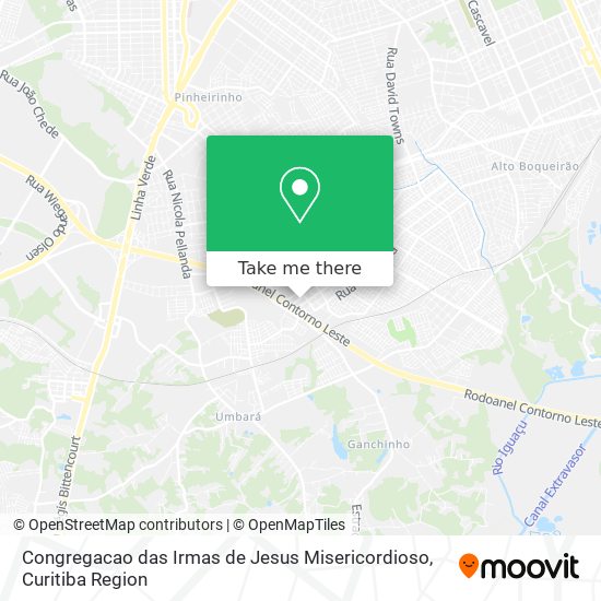 Congregacao das Irmas de Jesus Misericordioso map