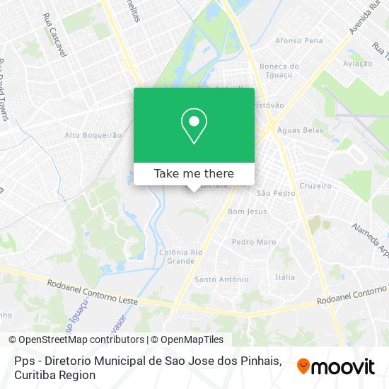 Pps - Diretorio Municipal de Sao Jose dos Pinhais map