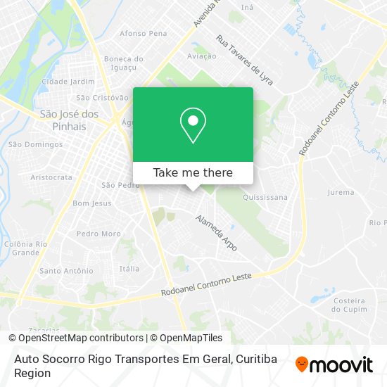 Mapa Auto Socorro Rigo Transportes Em Geral