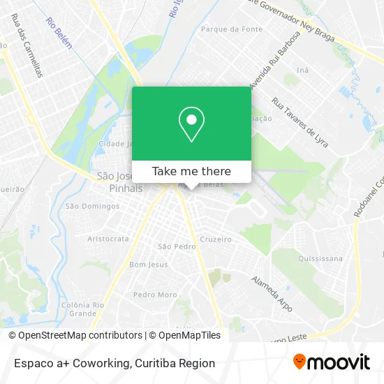 Espaco a+ Coworking map