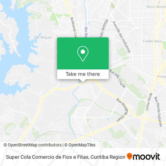 Super Cola Comercio de Fios e Fitas map