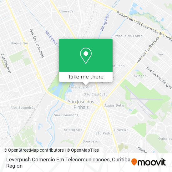 Leverpush Comercio Em Telecomunicacoes map