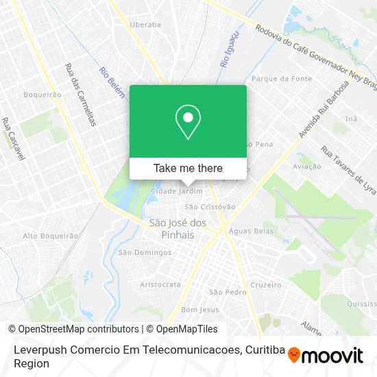 Leverpush Comercio Em Telecomunicacoes map