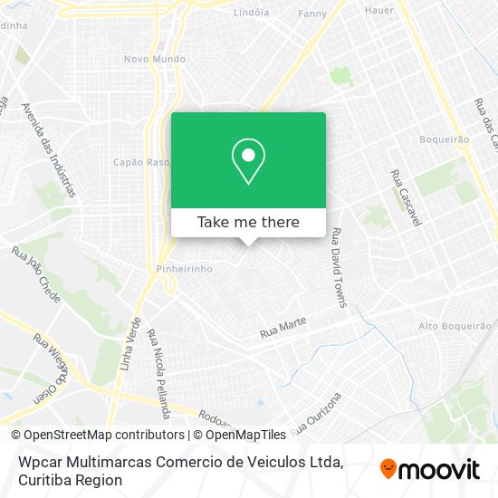 Wpcar Multimarcas Comercio de Veiculos Ltda map