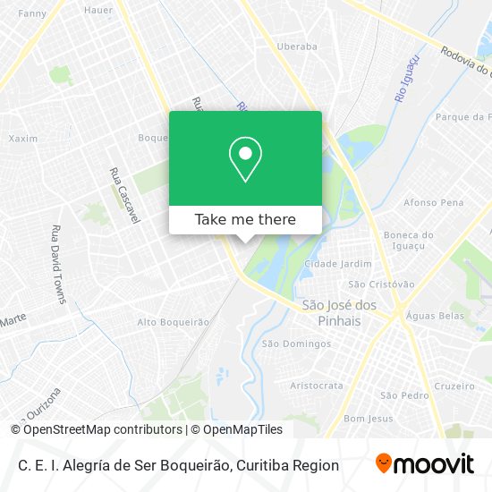C. E. I. Alegría de Ser Boqueirão map