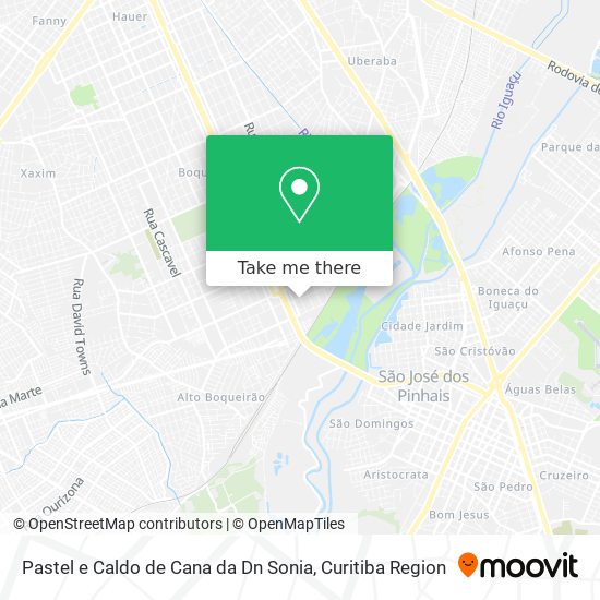 Pastel e Caldo de Cana da Dn Sonia map