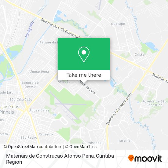 Materiais de Construcao Afonso Pena map