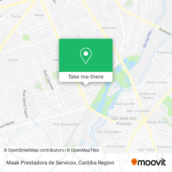 Maak Prestadora de Servicos map