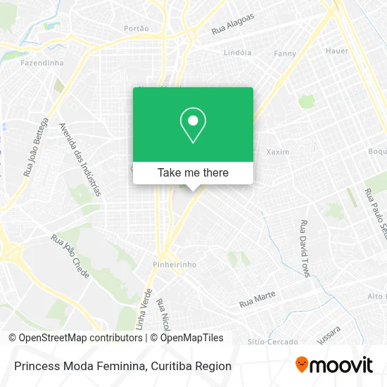 Princess Moda Feminina map