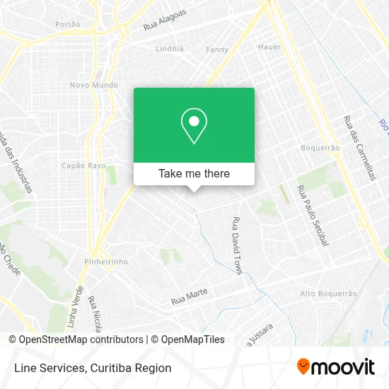 Line Services map