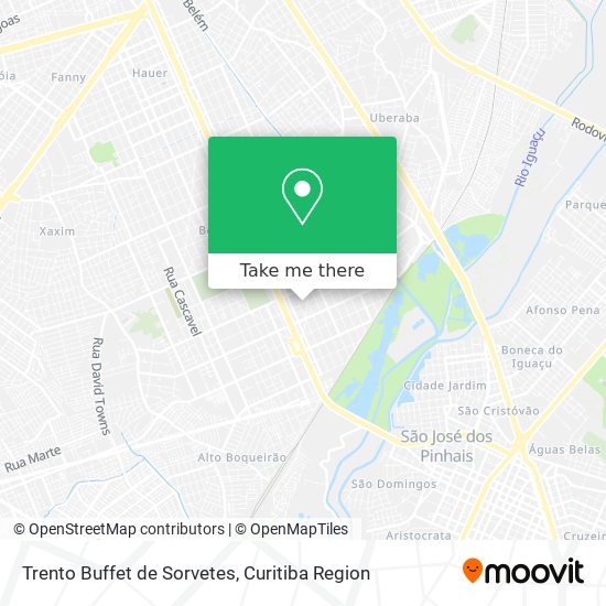 Trento Buffet de Sorvetes map
