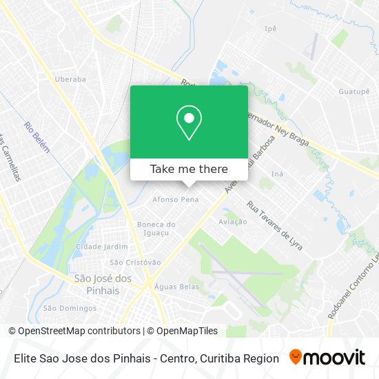 Elite Sao Jose dos Pinhais - Centro map
