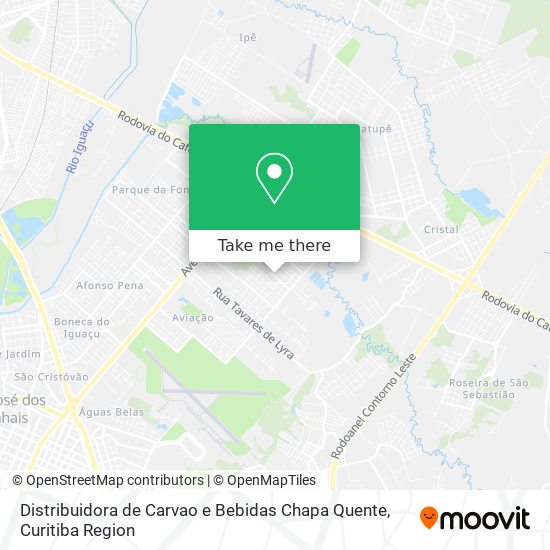 Distribuidora de Carvao e Bebidas Chapa Quente map